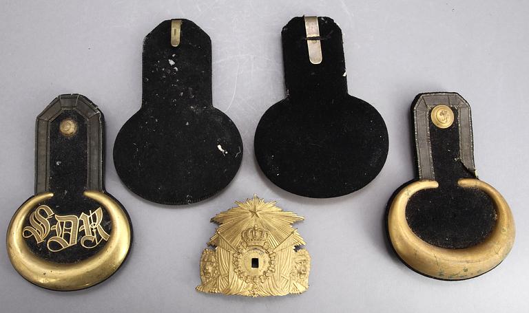 EPÅLETTER, 2 par, tidigt 1900-tal.