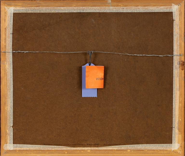 Kalle Hedberg, oil on panel, signed.