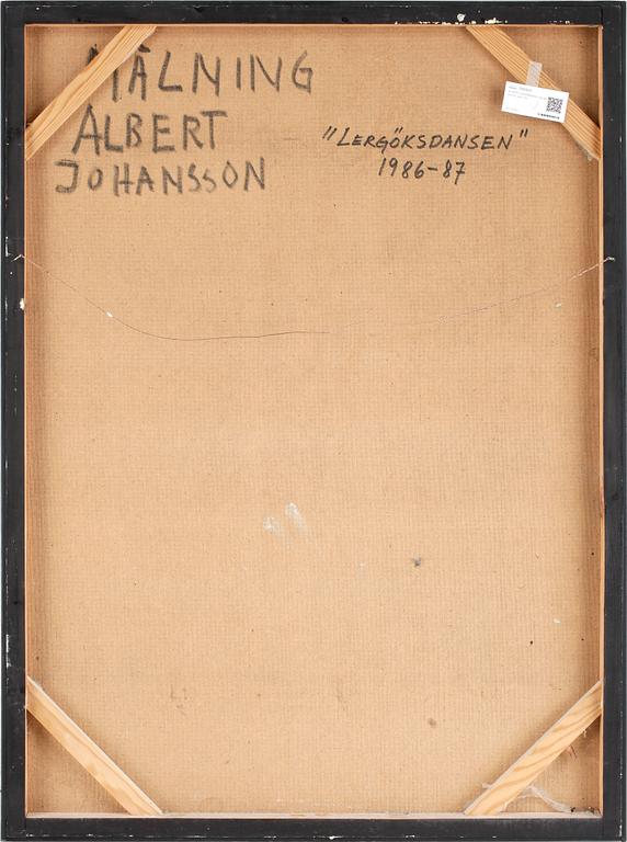 ALBERT JOHANSSON, olja på pannå, sign o dat à tergo - 1986-87.