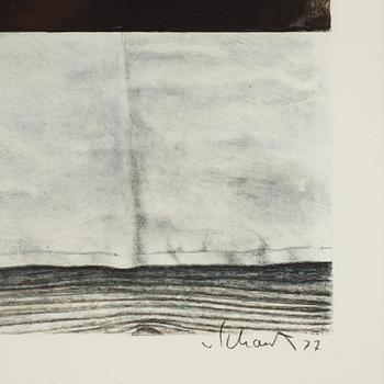 Philip von Schantz, lithograph in colors, signed, trial proof, dated -77.