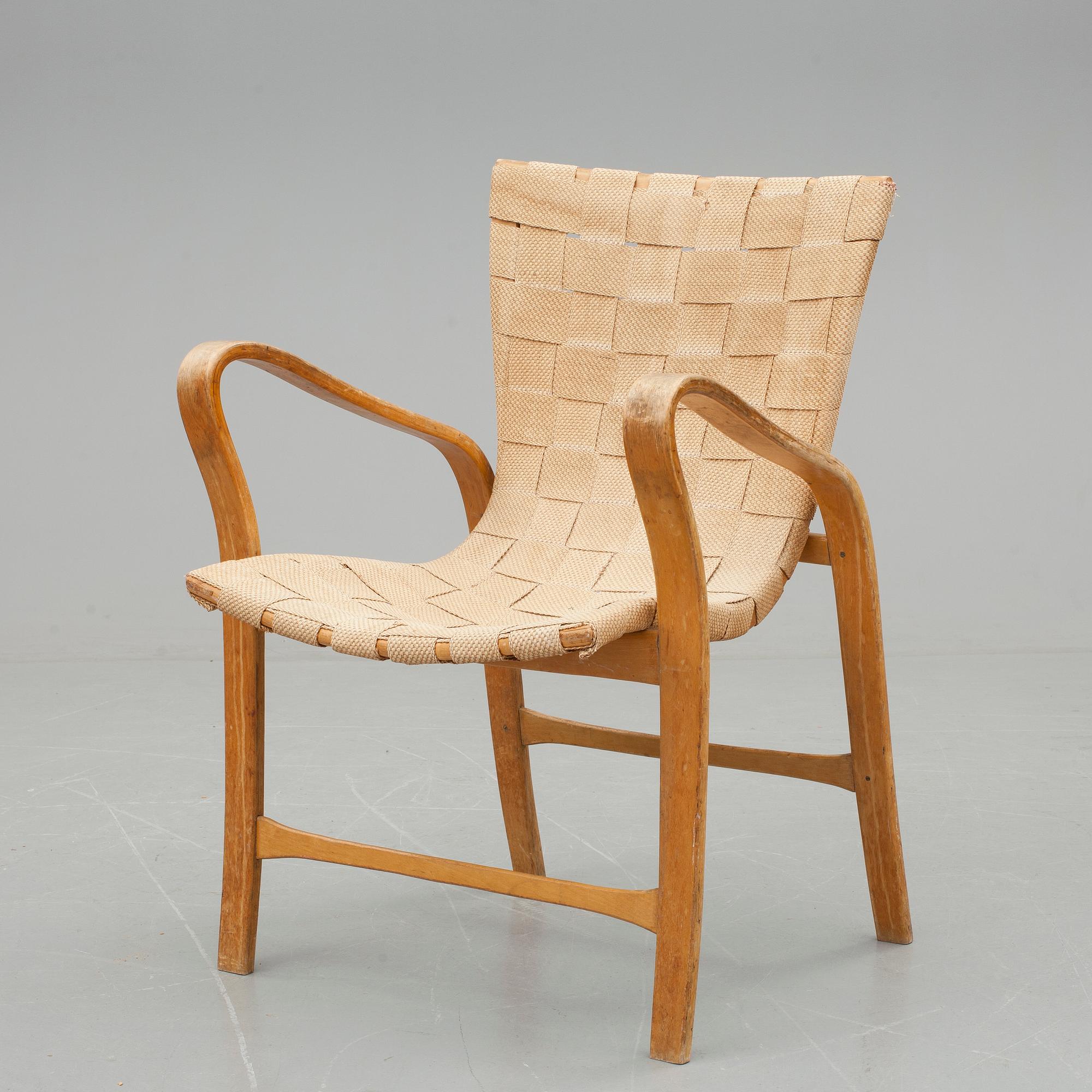 FÅTÖLJ, "Tösen", Gustaf Axel Berg, Stockholm, 1940-tal.