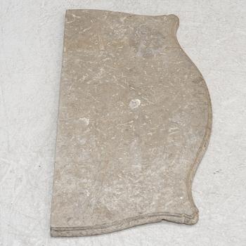 Limestone slab, second half of the 18th century. Rococo.