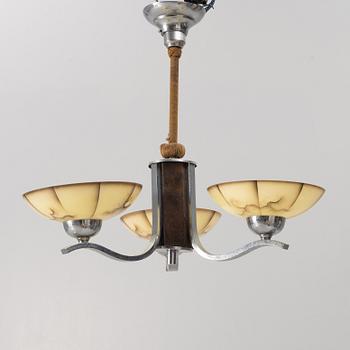 An Art Déco ceiling lamp, 1920's/30's.