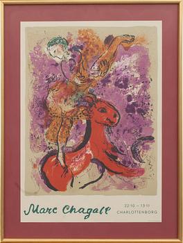 MARC CHAGALL, efter, utställningsaffisch, 1900-tal