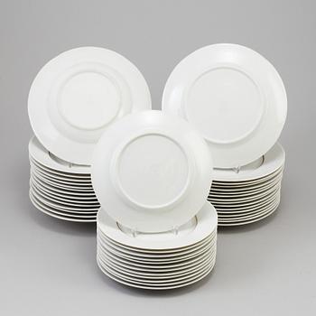 LOUISE ADELBORG, matservis, 55 delar, porslin, "Swedish Grace/Nationalservisen", Rörstrand och Lidköping 1930-1950-tal.
