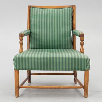 Armchair, Gustavian, Gripsholm model, late 18th century.