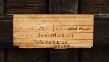 JACOB GILLIG, tillskriven, olja på parketterad pannå,  otydligt signerad  och daterad 1676?.