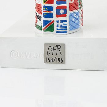 Carl-Fredrik Reuterswärd/ The Non-Violence Project Foundation, sculpture, hand painted resing. Ed 158/196.