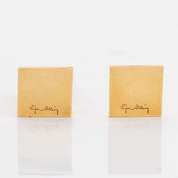 Efva Attling, 18K gold cuff links.