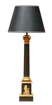 506. A French late Empire 19th century table lamp.