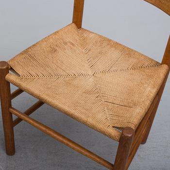 BØRGE MOGENSEN, four oak 'J-39' chairs from FDB möbler, Denmark.