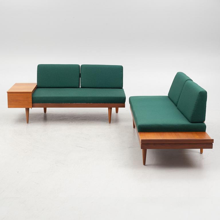 Haldor Vik & Ingmar Relling, daybed/module sofa, 2 pcs, "Svane", from the Svane series, Ekornes Fabrikker A/S, Norway.