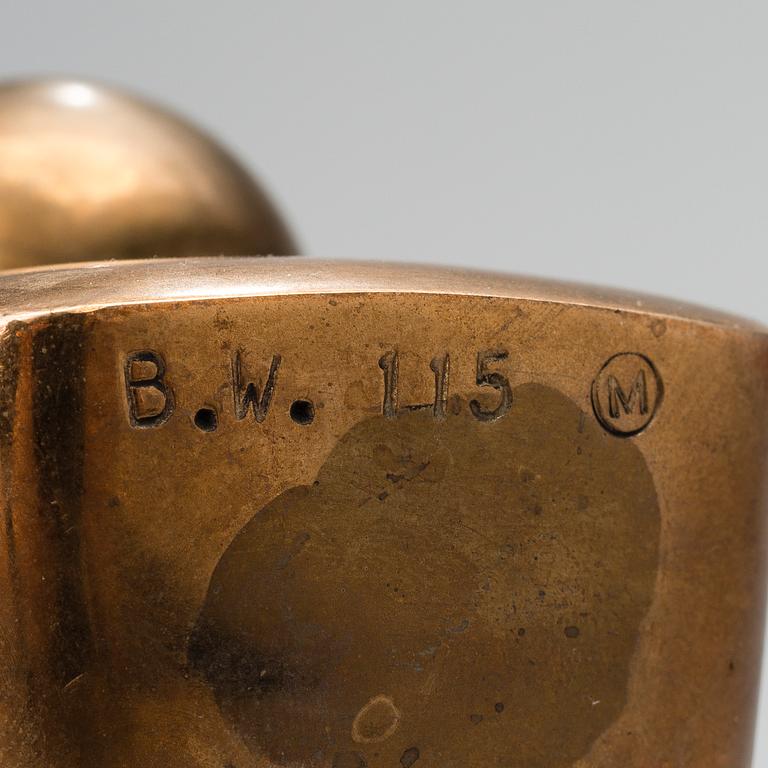 BJÖRN WECKSTRÖM, A BRONZE SCULPTURE, signed B.W. 115.