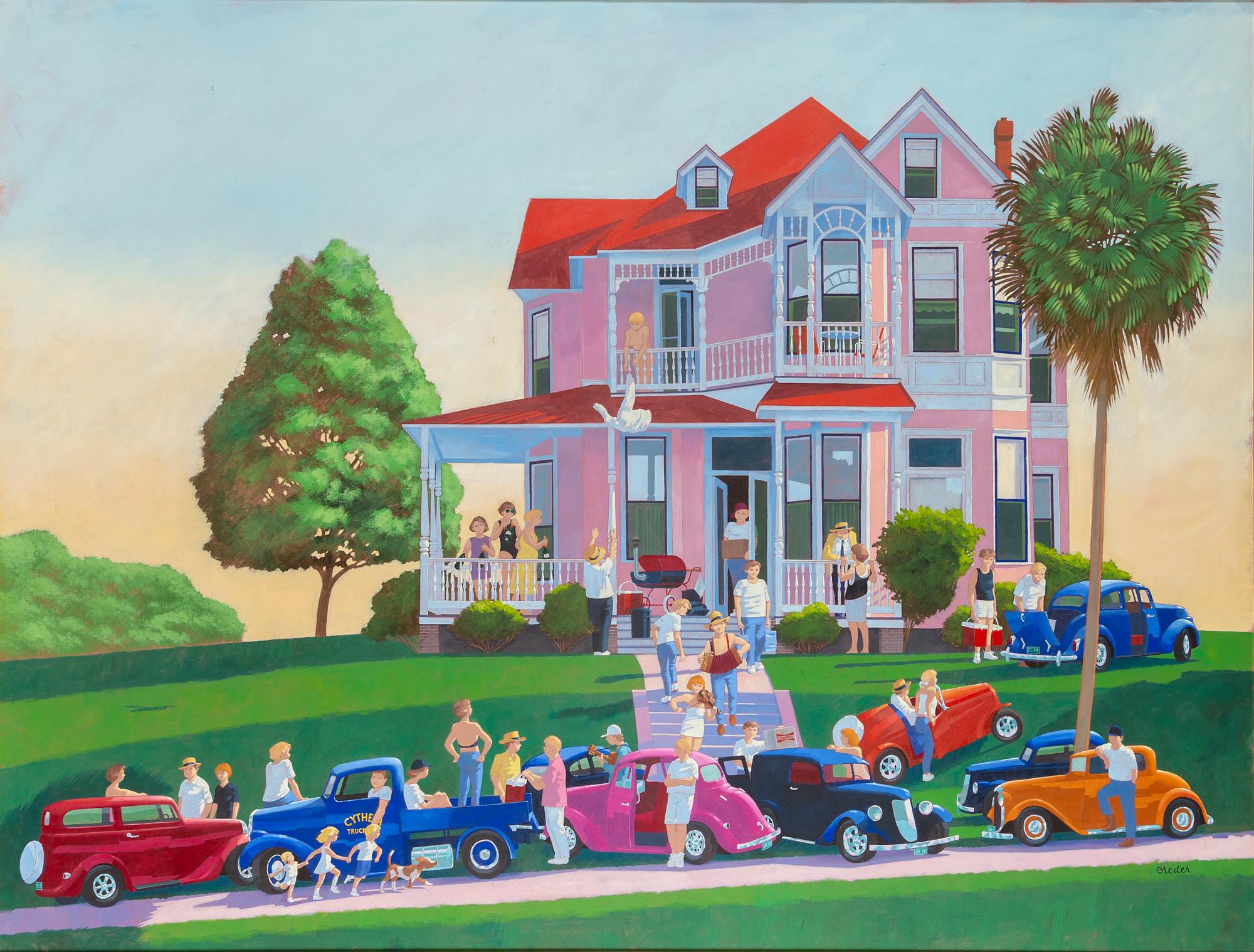 ULF GREDER, oil on canvas, signed.