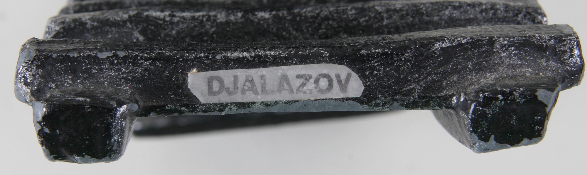 SKULPTUR, gjutjärn, sign Djalazov.