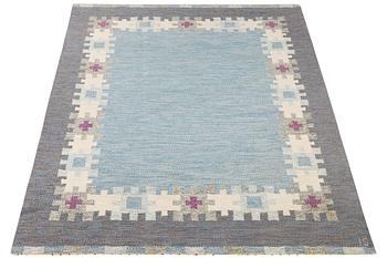 Ingegerd Silow, a flat weave carpet, signed IS, c. 230 x 164 cm.