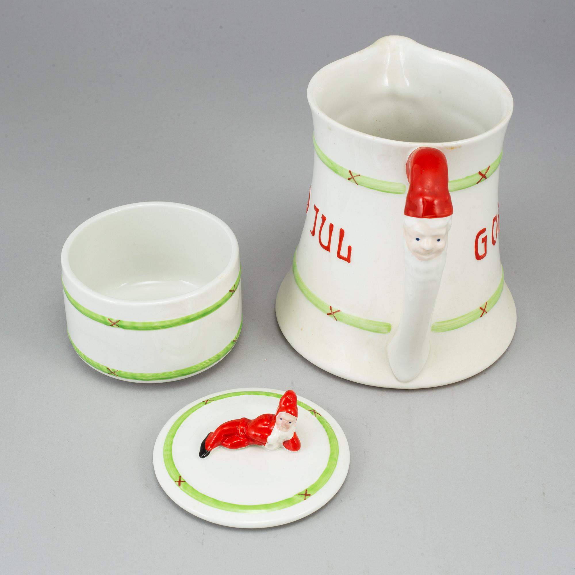 JULSERVIS, 42 delar, porslin, "God Jul", Gustavsberg.