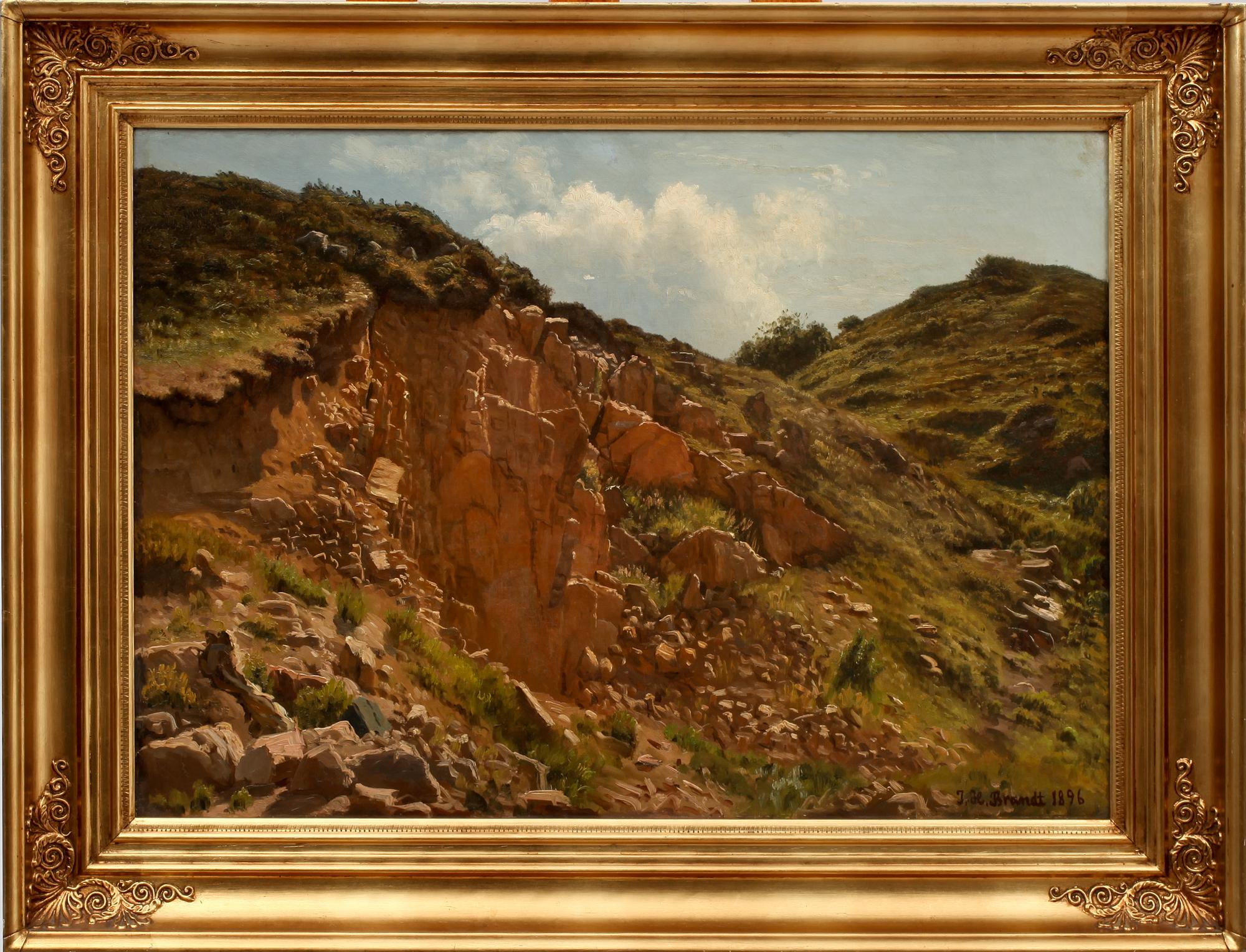 JOHANNES HERMAN BRANDT, olja på duk, sign och dat 1896.