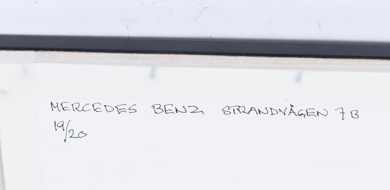 Åke Lange, "Mercedes Benz Strandvägen 7b".