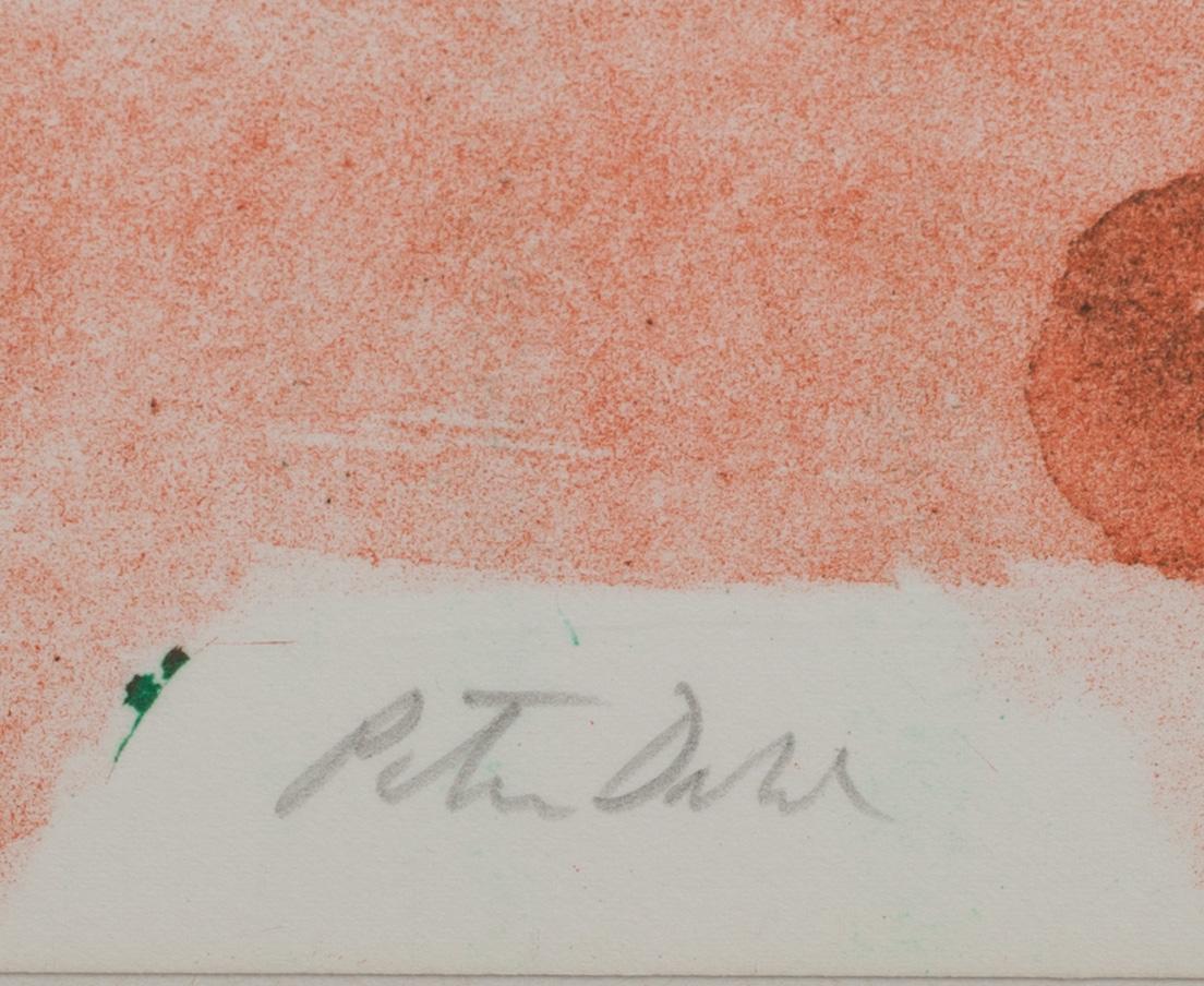 PETER DAHL, färglitografi. Signerad.