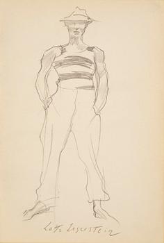 890. Lotte Laserstein, Young man in a hat.