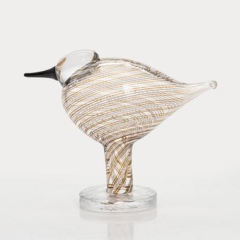 Oiva Toikka, A 'Plover' glass bird, signed O. Toikka Nuutäjärvi.