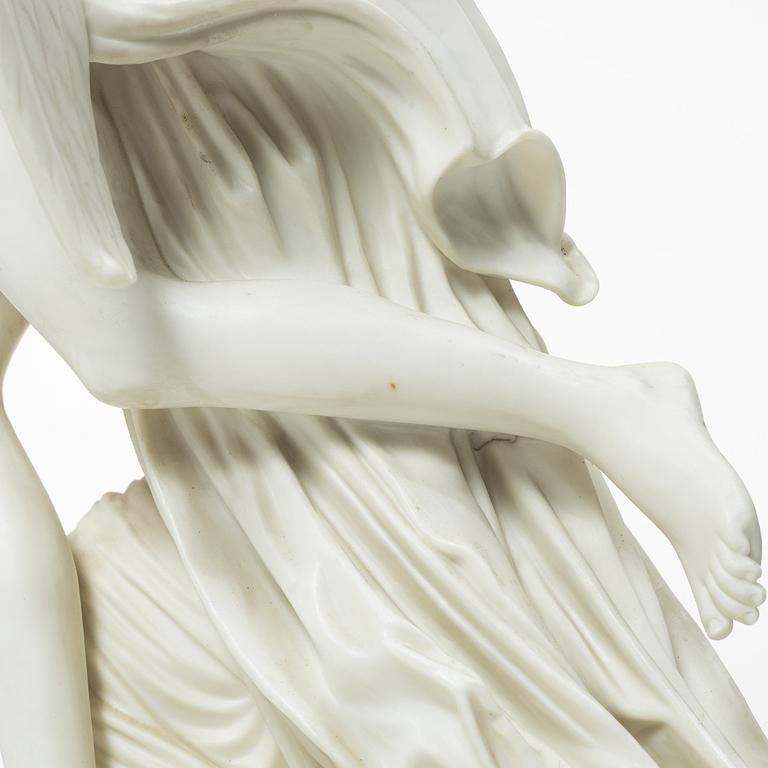 Johan Tobias Sergel, after, "Amor and Psyche", figurine, parian, early 20th century.