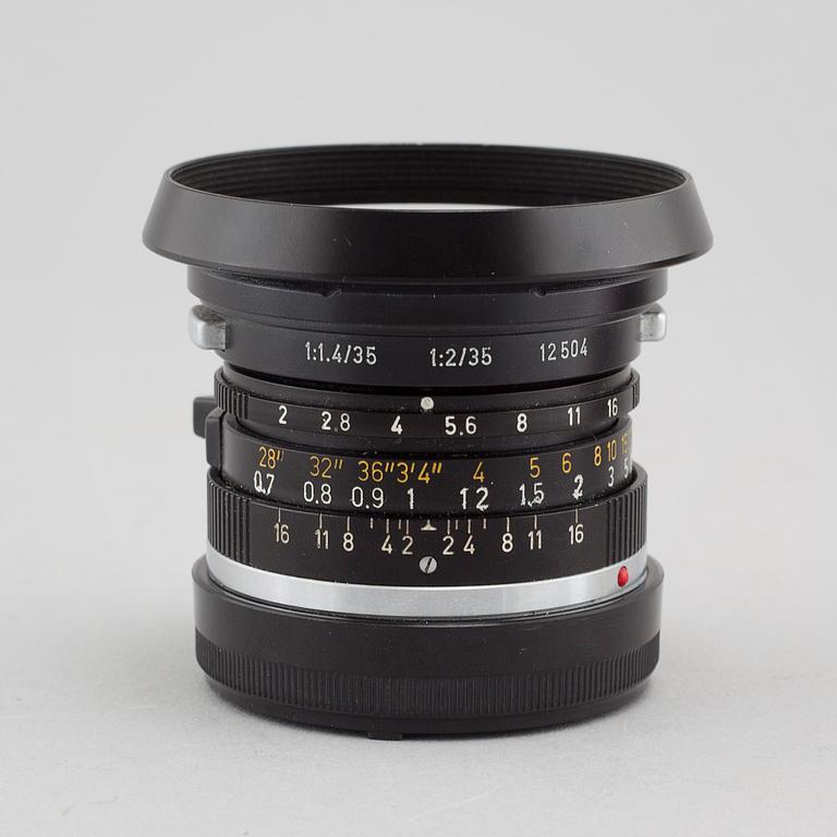 A Summicron lens, 1:2/35, nr 2539335, Ernst Leitz, Canada, second half of the 20th century.