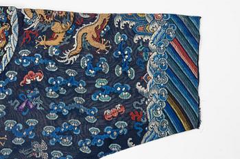 Rock, Jifu, broderad väv, Qingdynastin, 1800-tal.