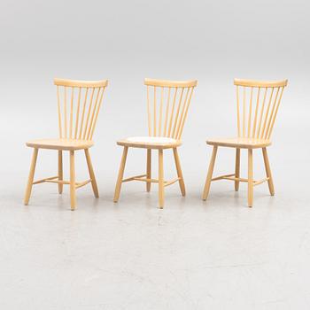 Carl Malmsten, chairs, 3 pcs, "Lilla Åland", Stolab, 21st century.