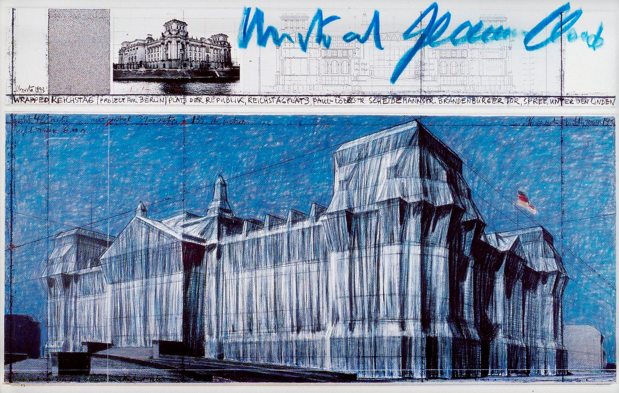 Christo & Jeanne-Claude, "Wrapped Reichstag".