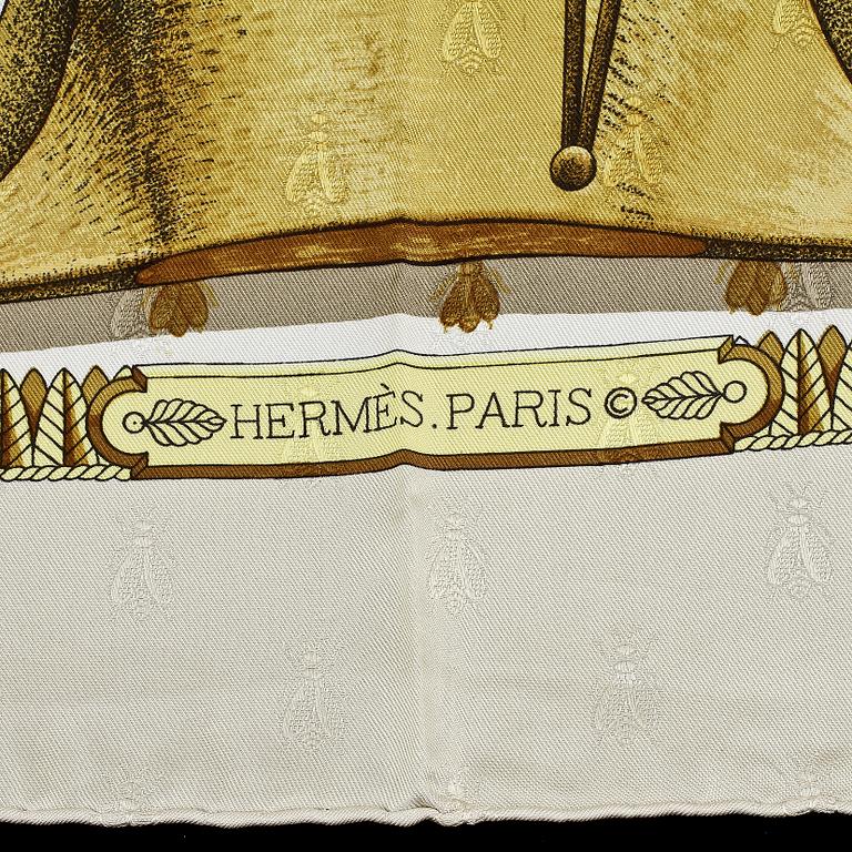 SCARF, siden, "Napoleon", design Philippe Ledoux, Hermès, Paris.
