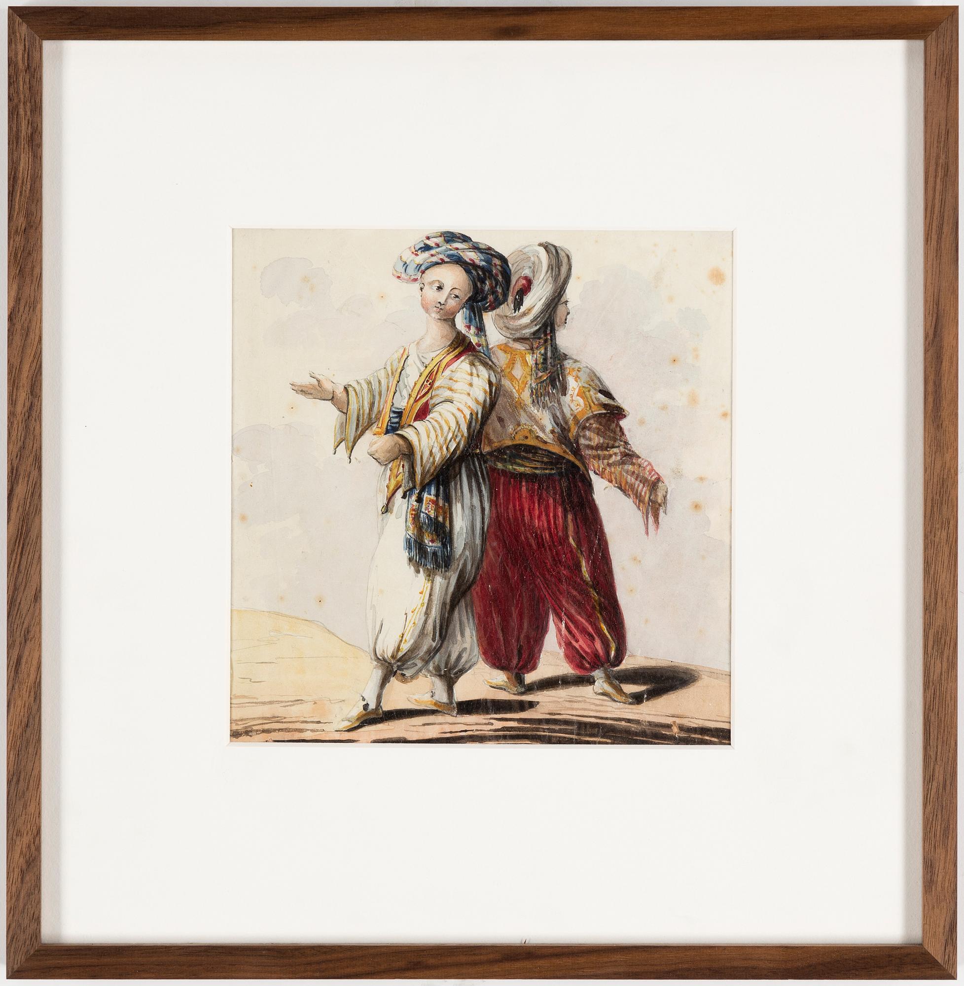 EGRON LUNDGREN, attributed to, watercolour.
