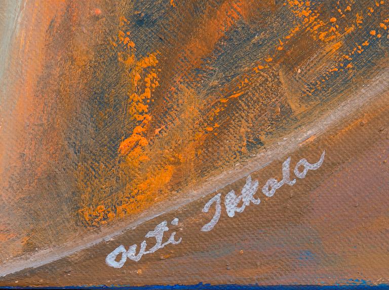 OUTI IKKALA, acrylic on canvas, signed.