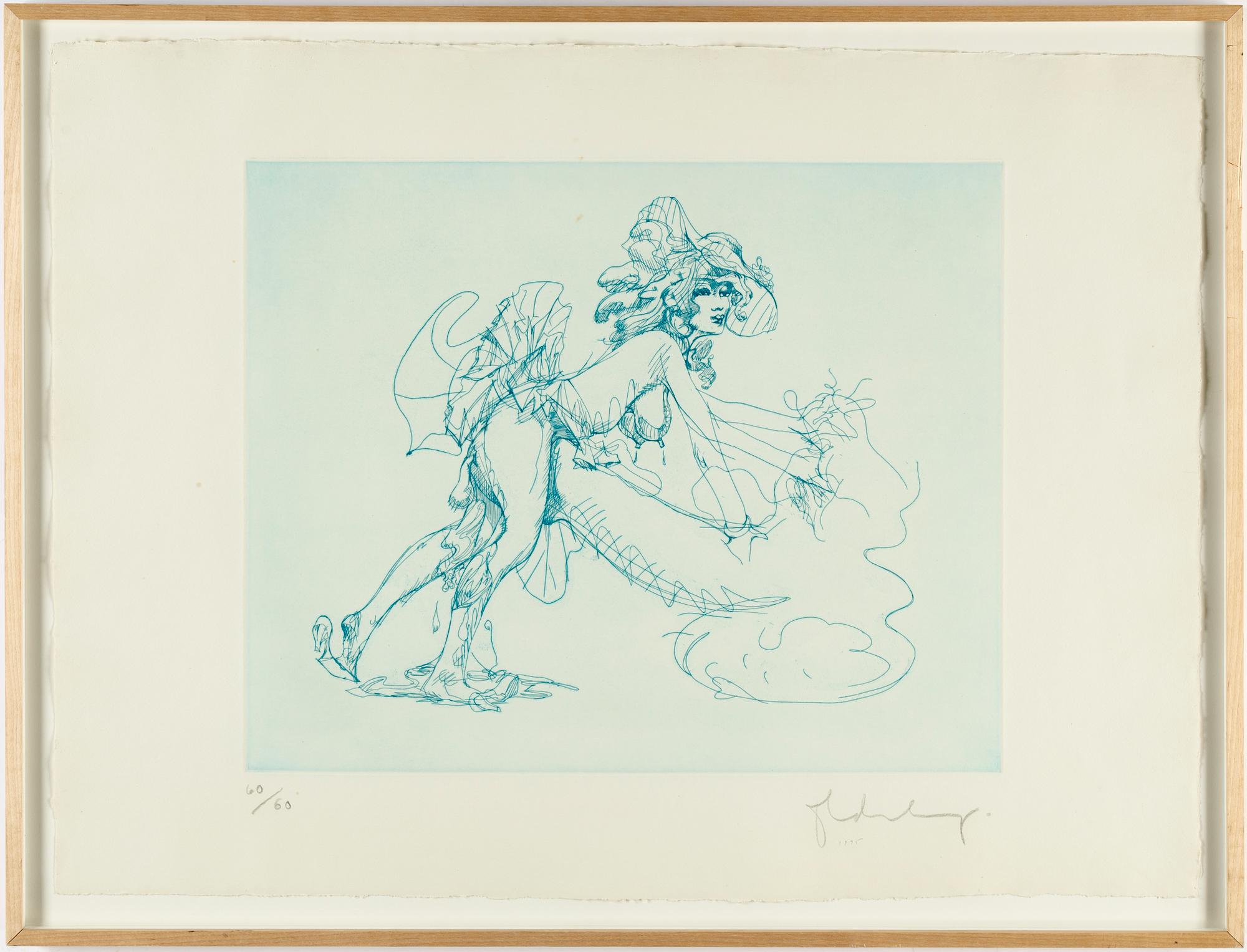 CLAES OLDENBURG, färglitografi, 1975, signerad 60/60.