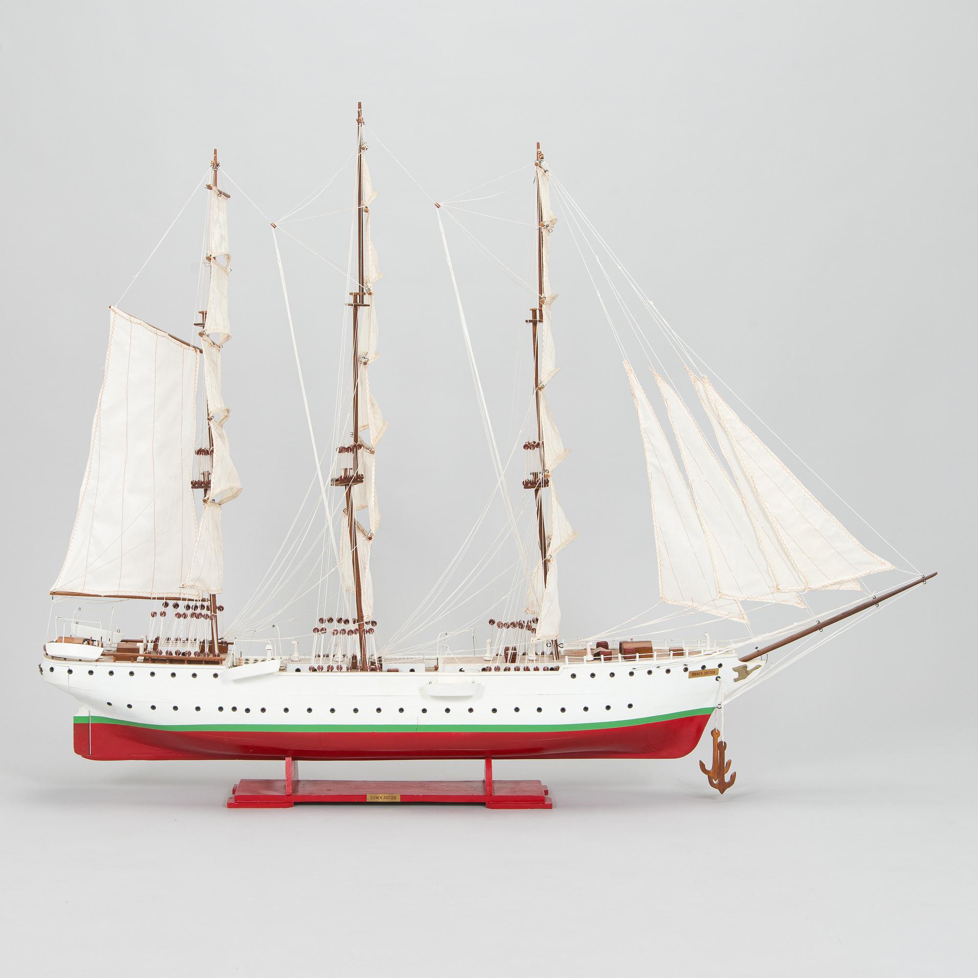 Pienoismalli, Suomen Joutsen, 1900-luku.