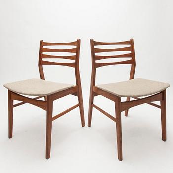 STOLAR, 4 st, teak, Danmark, 1960-70-tal.