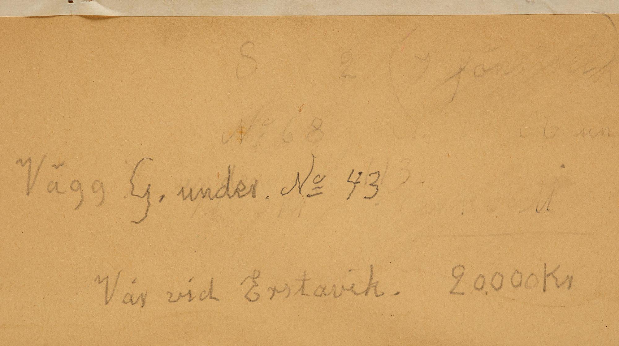 Oskar Bergman, "Vår vid Erstavik".