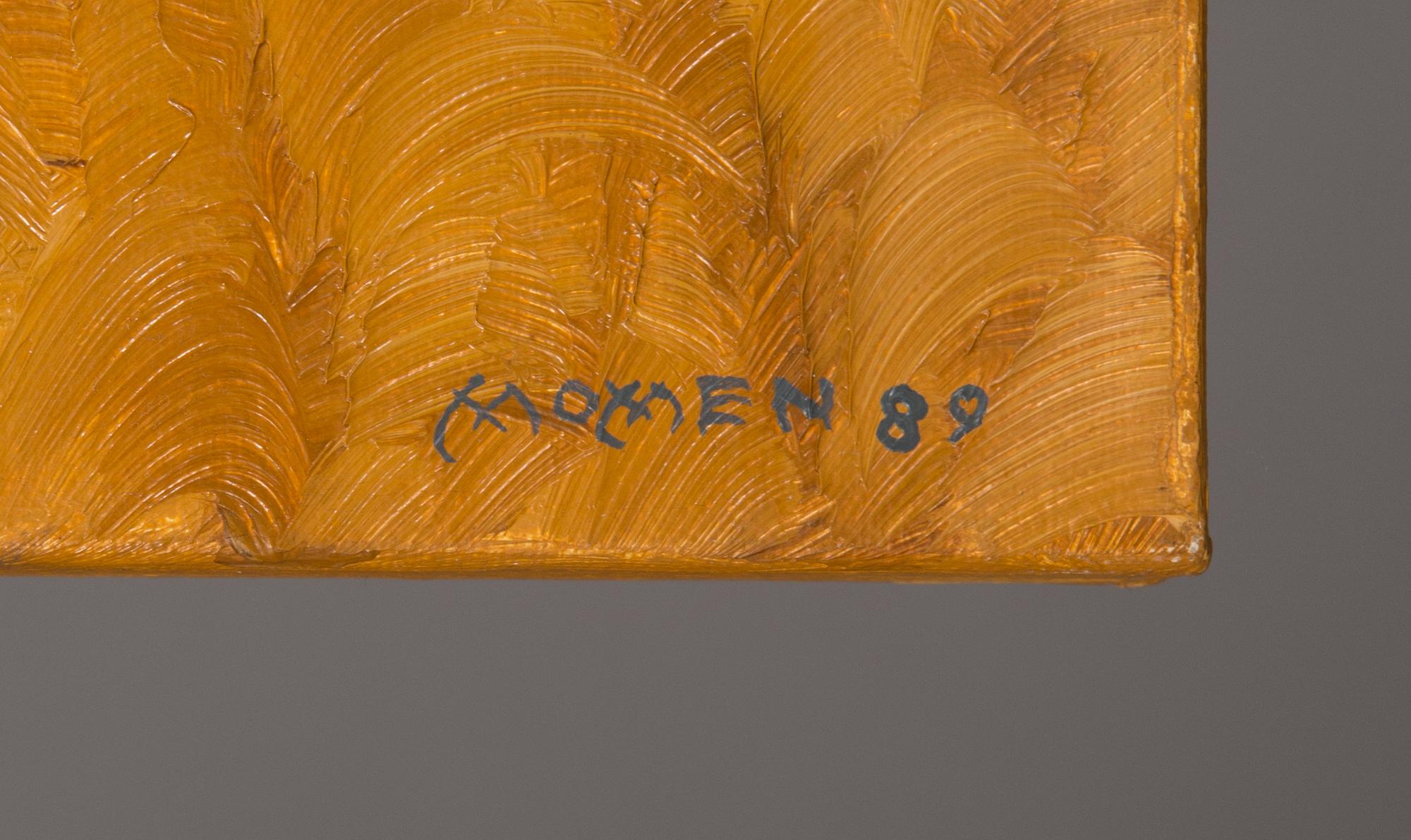 Karl Momen, oil on canvas, signed and dated -89.