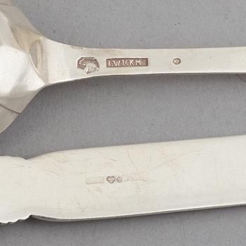 Cutlery, 27 pieces, silver, 18th-19th Century, mostly Sweden.