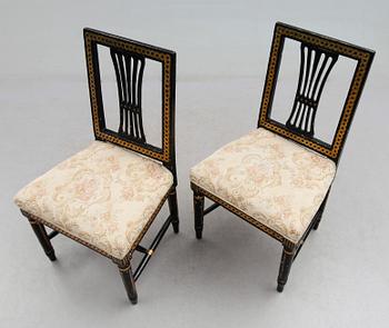 STOLAR, 1 par, sengustavianska, 1800-talets första hälft.