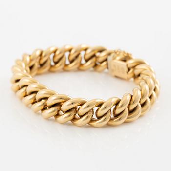 Armband 18K guld pansarlänk.