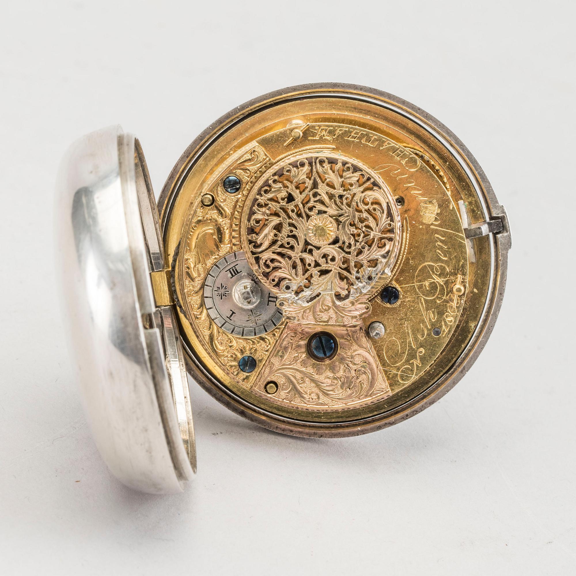 BENJAMIN ASH CHATHAM, pocket watch, turn of the century 1800, ca 49 mm.