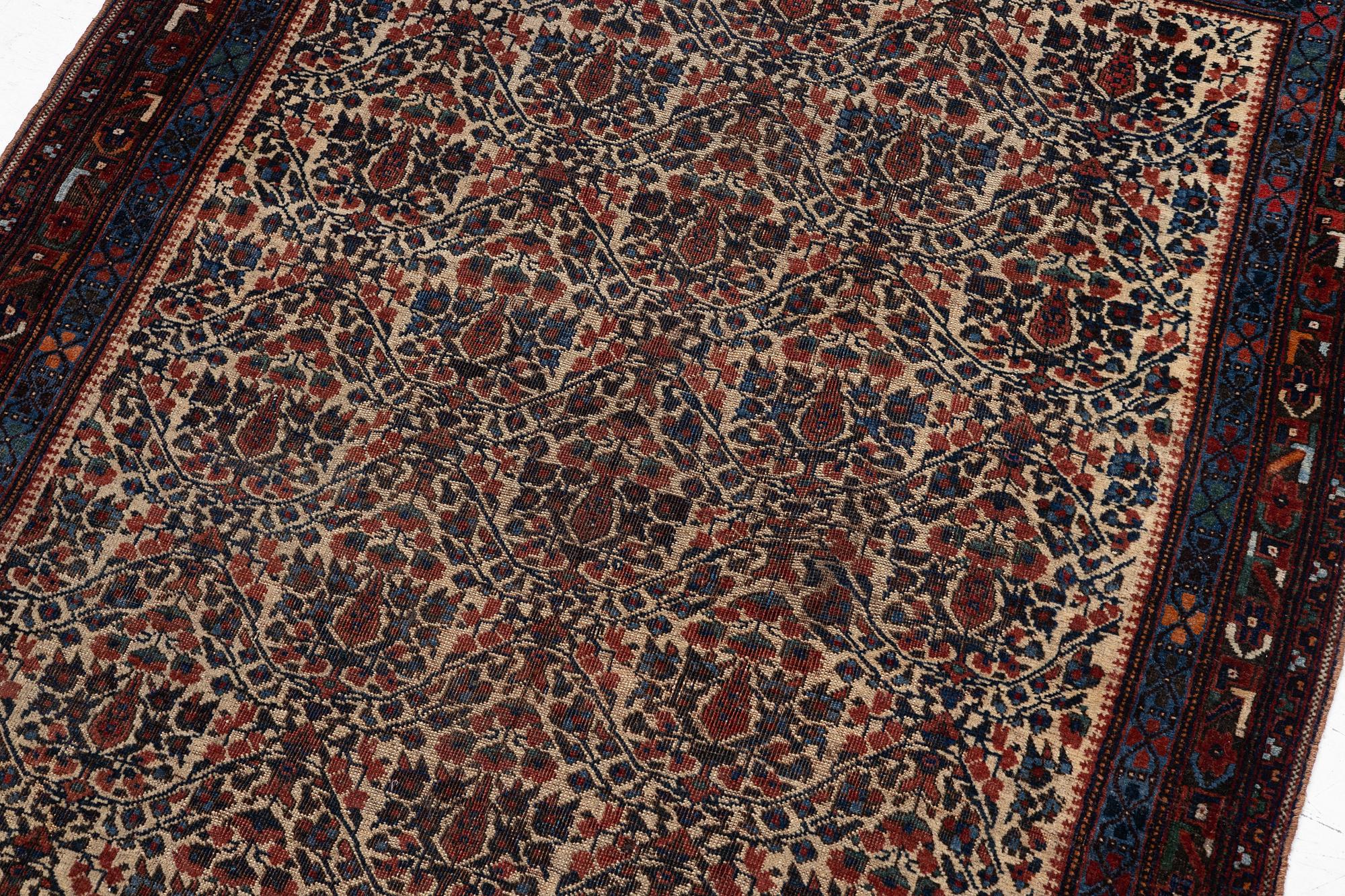An antique Afshar rug, c. 153 x 124 cm.