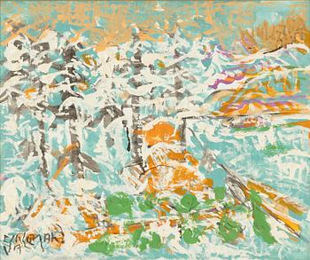 Uno Vallman, Snow-Covered Trees.