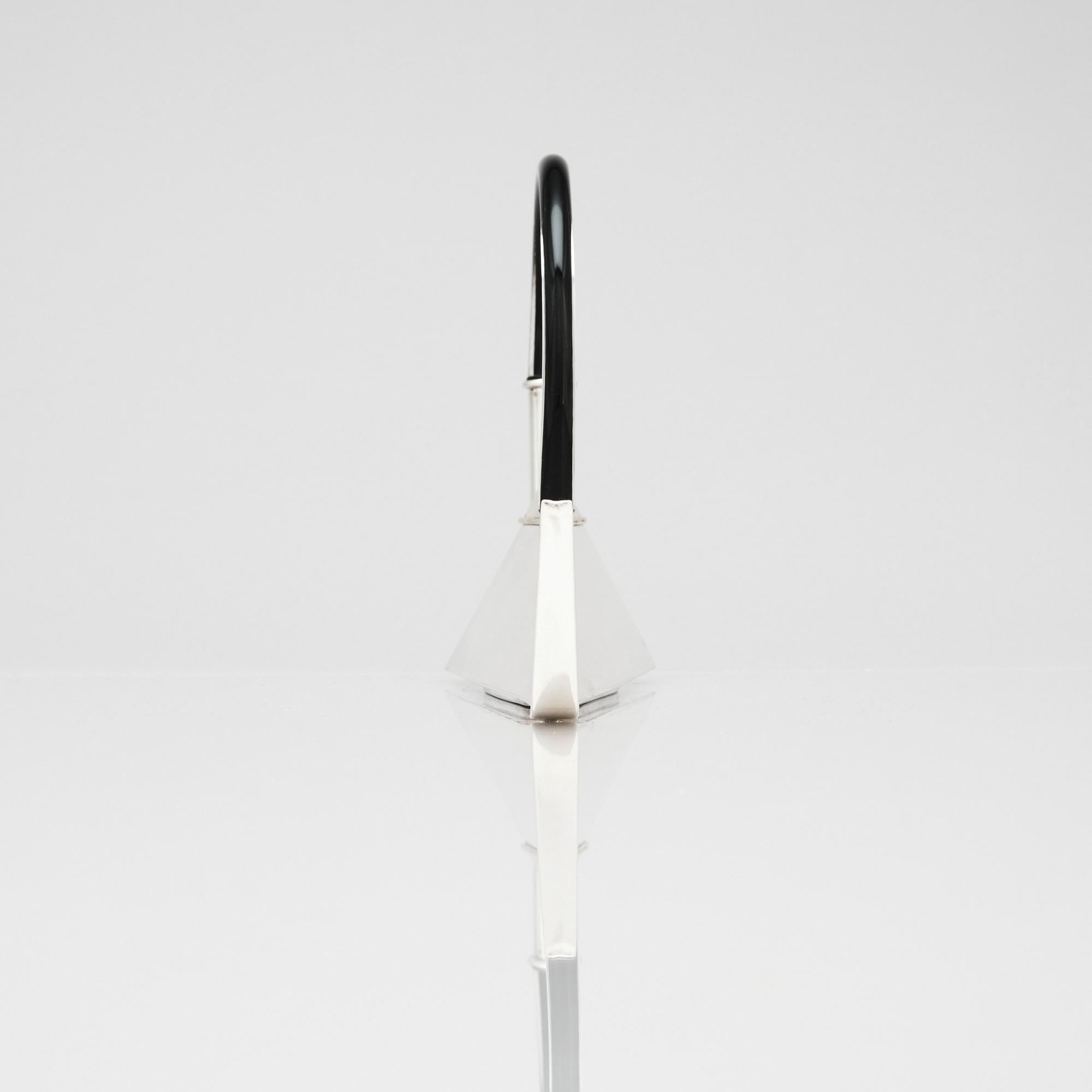 Karlheinz Sauer, kanna, egen studio, Kalmar 2016, sterling silver.