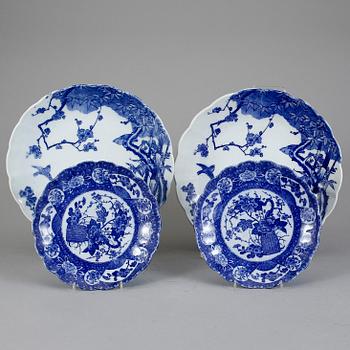 PARTI JAPAN, 4 st, porslin, 1900-talets första hälft.