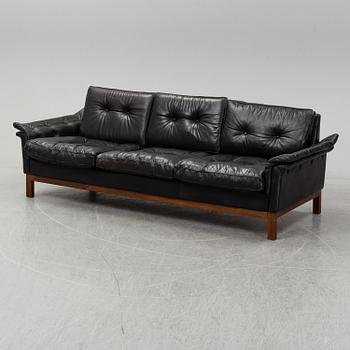 A 'Kardinal' leather sofa, IKEA, 1960/70s.