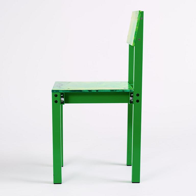 Fredrik Paulsen, a unique chair, "Chair One Open Air, Swamp Thing", JOY, 2024.