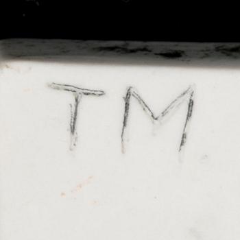 TOINI MUONA, KERAMIKRELIEF. Sign. TM.